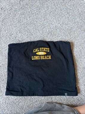Hype Black Tube Top with Gold Cal State Long Beach Logo